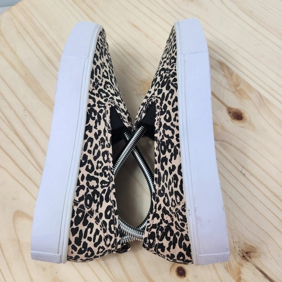ASOS Dexter Slip On Leopard Animal Print Tennis Shoes Size UK 6 US 7 - Picture 6 of 12